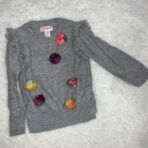 Grey Pom Pom sweatshirt